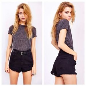BDG Urban Outfitters High Rise Cheeky Black Shorts